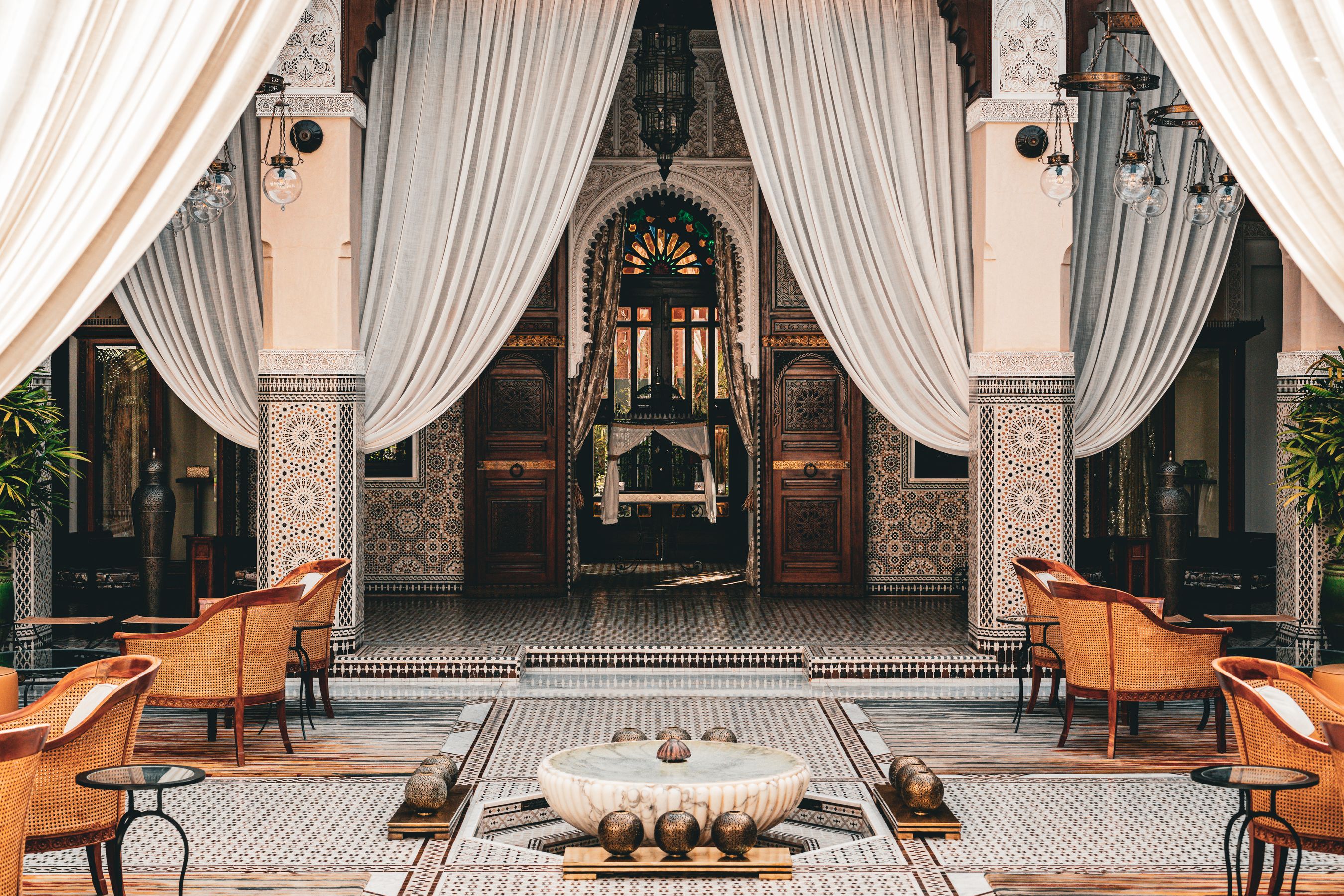 Patio de riad, Marrakech